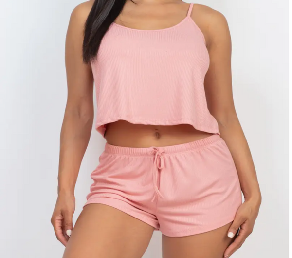 Strappy Top and Shorts Set